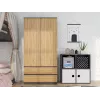 Topeshop SZAFA MALWA AN/AR K spálňová šatníková skriňa 5 políc 2 dvere
