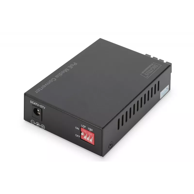 Digitus Gigabit PoE mediálny konvertor, RJ45 / SC, MM, PSE
