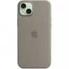 Silikónové puzdro Apple iPhone 15 Plus MagSafe Clay
