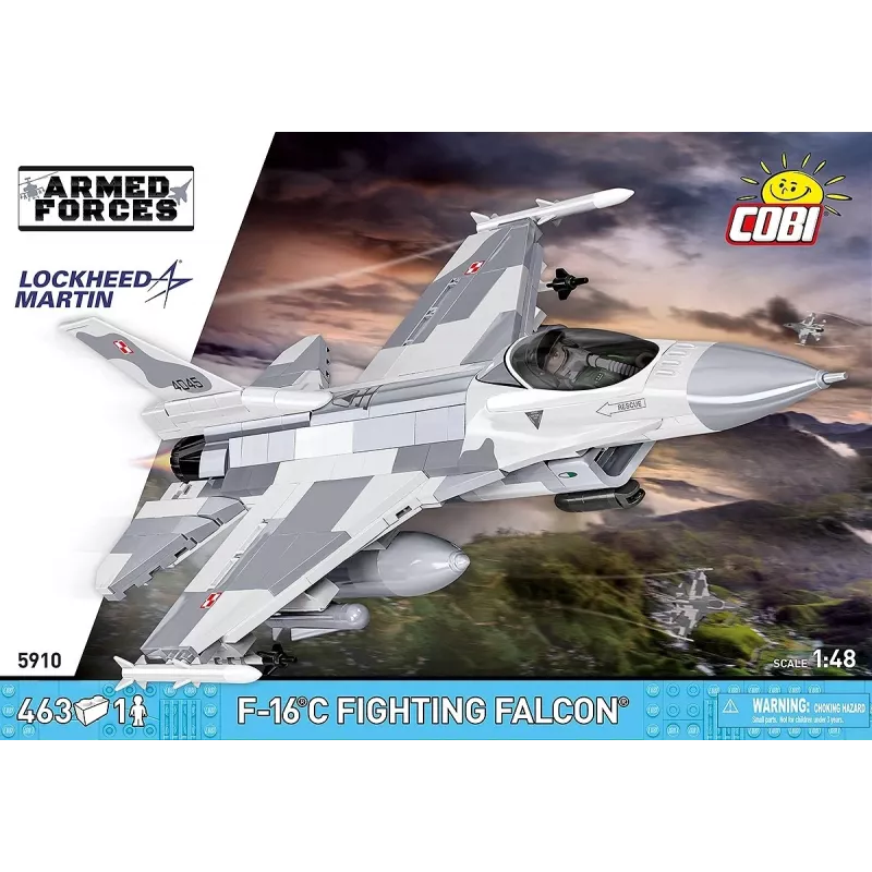 Stavebnica Cobi F-16C Fighting Falcon – 463 dielov, modelová stavebnica v mierke
