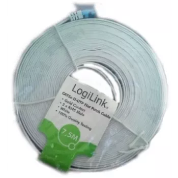 Sieťový kábel LogiLink CAT5e UTP RJ-45 15m biela