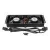Chladiaci ventilátor Extralink 2 FANS ROOF COOLING UNIT 220V AC čierny kov