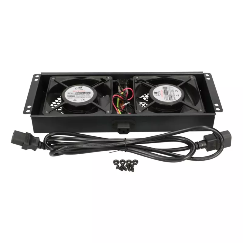 Chladiaci ventilátor Extralink 2 FANS ROOF COOLING UNIT 220V AC čierny kov