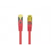 Sieťový kábel Lanberg PATCHCORD KAT.6A S/FTP LSZH CU 0,5M červený