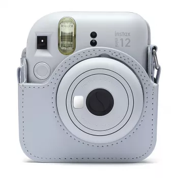 Kompaktné puzdro Fujifilm 4177081 biele pre Instax Mini 12 s ramenným popruhom