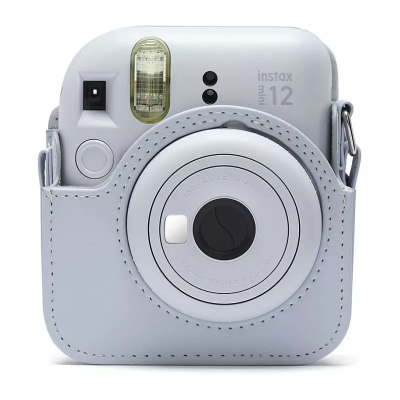 Kompaktné puzdro Fujifilm 4177081 biele pre Instax Mini 12 s ramenným popruhom