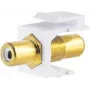 Keystone modul ShiverPeaks BS08-10065 plochý biely konektor samica