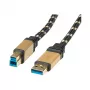 ROLINE Gold - USB kábel - USB Type-A (M) na USB Type-B (M)