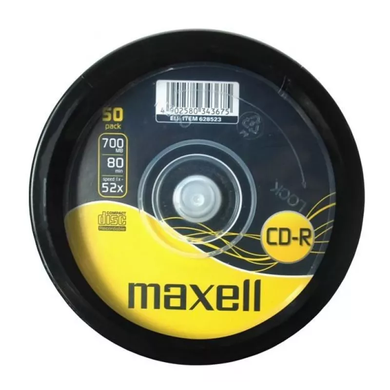 Maxell MAX27051 nepísané CD CD-R 700 MB 52x 50 ks