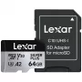 MicroSD karta Lexar 64 GB UHS-I trieda 3 SILVER PLUS