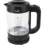 Jata HA702 rýchlovarná kanvica, 1,2 l, 1500 W, borosilikátové sklo, bezdrôtová, čierna