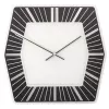 NeXtime nástenné hodiny 8128zw Hexagon, 43x43 cm, biele