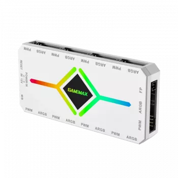 Gamemax | diaľkový ovládač | V4.0 ARGB PWM HUB BK | biely | Gamemax
