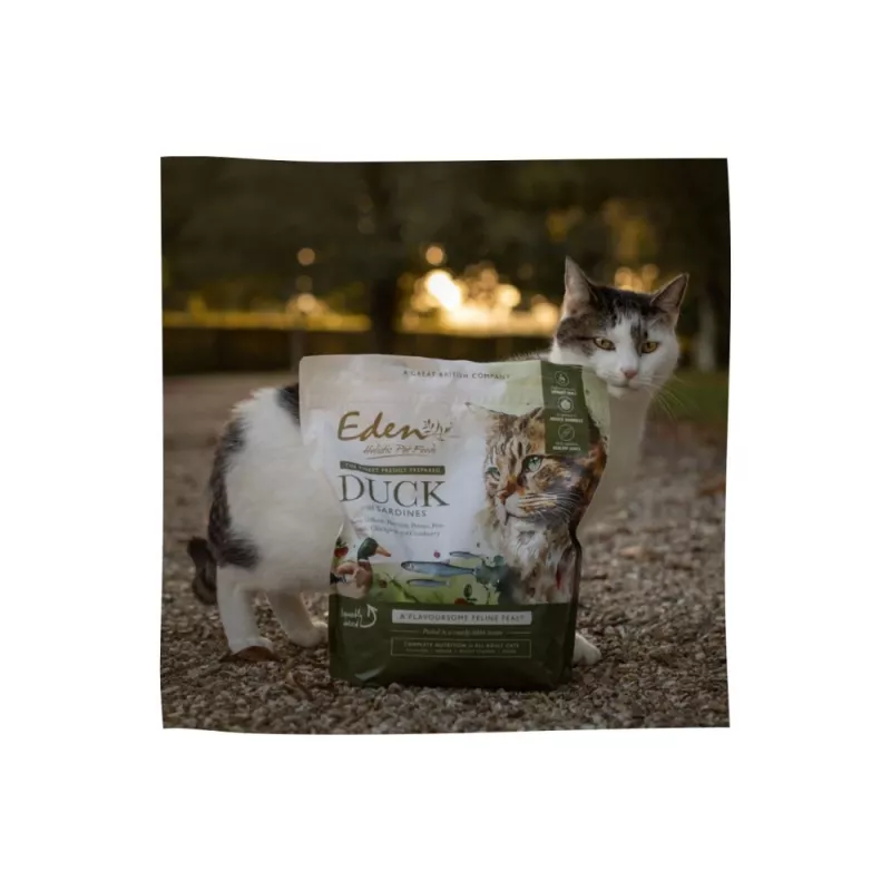 EDEN kačica & sardinka - suché krmivo pre mačky - 1,5 kg