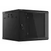 Nástenné puzdro LANBERG 9U 19 palcov WF01-6609-10B, 600×600×507 mm, 60 kg, IP20, čierne