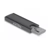 SSD puzdro DeLOCK externé USB Type-C Combo puzdro pre M.2 NVMe PCIe alebo SATA SSD bez nástrojov
