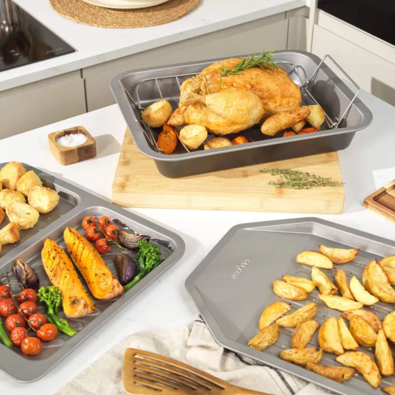 Kuchynské doplnky Salter Chip Tray BW13672 nepriľnavý povrch, vhodné do umývačky