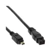 FireWire 400 na 800 kábel InLine 34901 1m konektor/konektor čierny