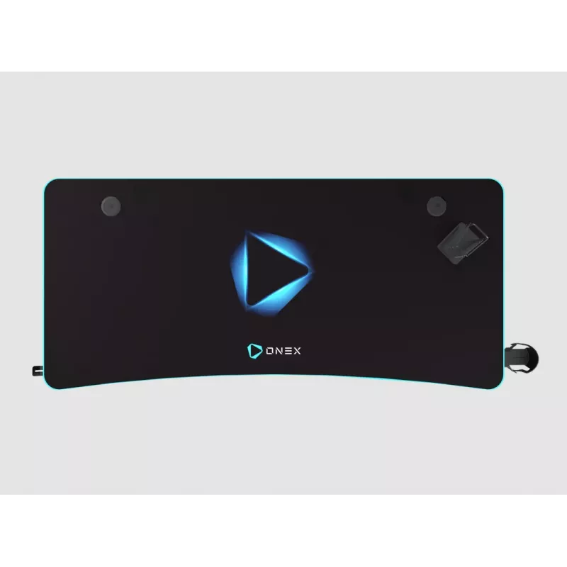 Herný stôl Onex GD1200H — 1200 mm doska s držiakom na nápoje a hákom na headset