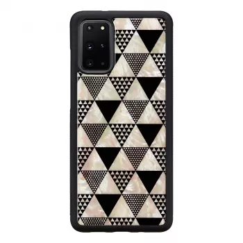 Ochranné puzdro iKins pre Samsung Galaxy S20+ — čierny pyramídový dizajn