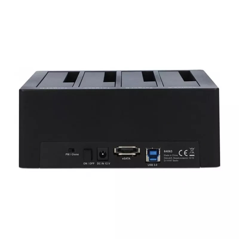 Delock USB 3.0 dokovacia stanica pre 4 x SATA HDD / SSD s funkciou klonovania (64063)