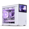 Jonsbo D31 Screen Micro-ATX počítačová skriňa, tvrdené sklo, biela