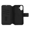 Kožené puzdro pre iPhone 16, čierne