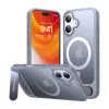 Puzdro Torras Pstand Series pre iPhone 16 Plus (titanová sivá)