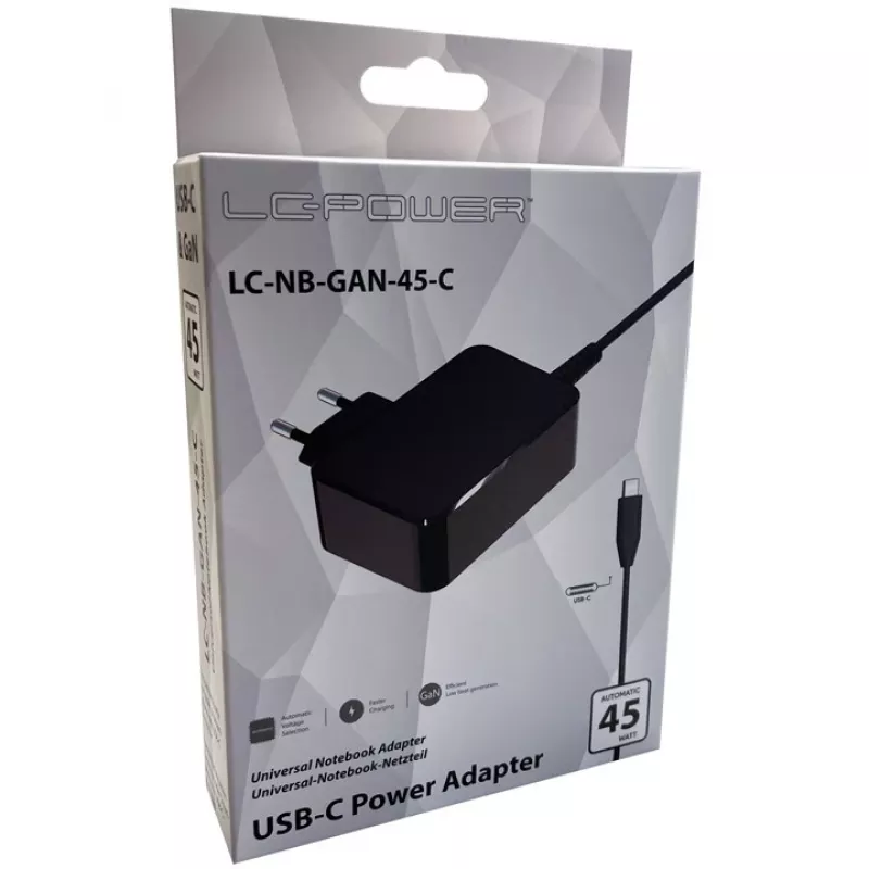 Nabíjačka pre interiér LC-Power LC-NB-GAN-45-C