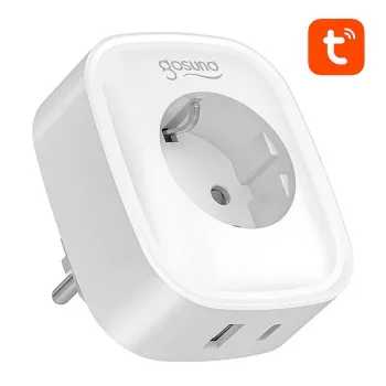 Smart zásuvka Gosund SP6 16A s USB-C 20W – WLAN ovládateľná zásuvka pre domácu automatizáciu