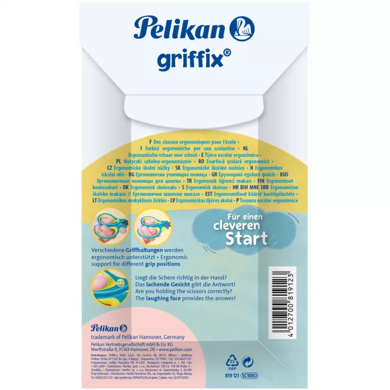 Pelikan Griffix Universal rovný hrot Modrá - Ružová (819121)