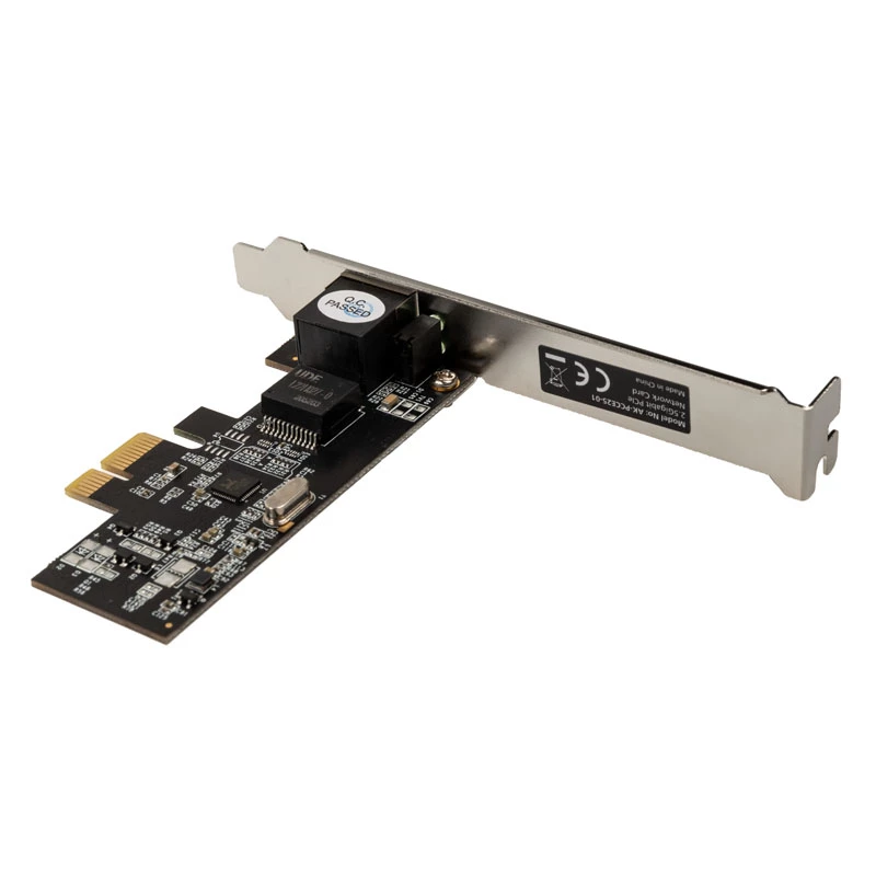 Akasa AK-PCCE25-01 - vstavaná - káblová - PCI Express - Ethernet - 2500 Mbit/s