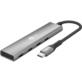 Goobay Slim 4-port USB hub USB-C na 5 Gbit/s - -Plug> 4x -Socket (76564)