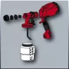 Einhell TC-SY 400 P 4260005 systém na striekanie farby, 400 W, nádoba 0,8 l, červená/čierna