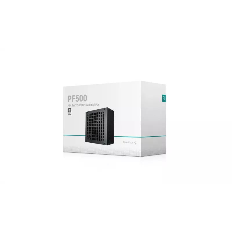 Napájací zdroj DeepCool PF500 500 W ATX 2.4, 80 PLUS, 120 mm ventilátor, 20+4-pin, 2×6+2 PCIe, 4×SATA