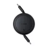 Baseus Free2Pull Mini USB-C na USB-C USB kábel, 60 W, 1 m, (čierna)