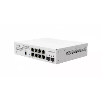 Sieťový switch MikroTik CSS610-8G-2S+IN — 8x Gigabit RJ-45, 2x SFP+ 10G, PoE, vstup 12–57V