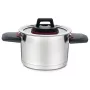 Hrniec Maestro MR-3530-24 nerez 24 cm, 5,5 l, sklopné rukoväte, sklenená pokrievka