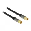Koaxiálny kábel RG-6/U DeLOCK 88925 5 m IEC čierny