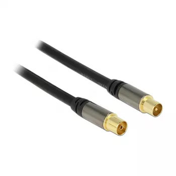 Koaxiálny kábel RG-6/U DeLOCK 88925 5 m IEC čierny
