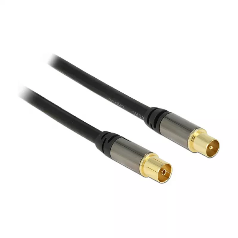 Koaxiálny kábel RG-6/U DeLOCK 88925 5 m IEC čierny
