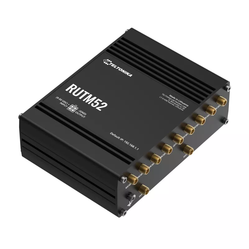 5G router Teltonika RUTM52, 5x GbE, Dual-SIM, eSIM, Wi-Fi 5