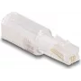 Káblový adaptér DeLOCK 88169 RJ10 transparentný biely pozlátená