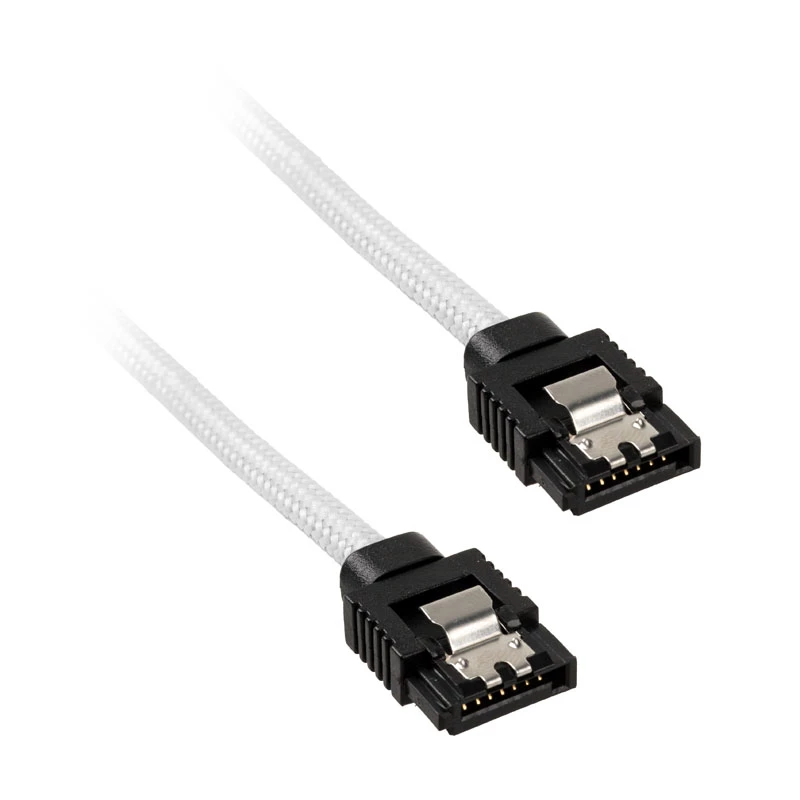 Corsair CC-8900253 Premium Sleeved kábel SATA, 60 cm, 2 ks, biely