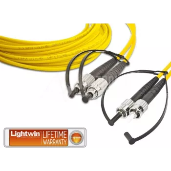 Lightwin vysokokvalitný duplexný LWL patch kábel, SM, FC - ST LWL patch kábel (LDP-09 FC-ST 20.0)