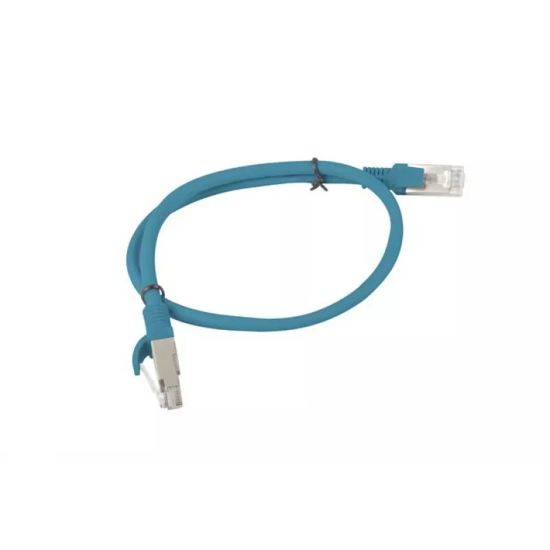 Lanberg PCU5-10CC-0050-B sieťový kábel RJ45 Cat5e U/UTP, 0,5 m, modrý