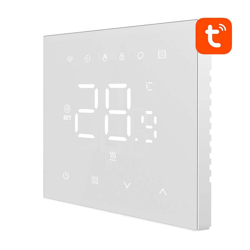 Inteligentný termostat Avatto WT410-BH-3A-W WiFi pre plynové kotly, programovateľný, Wi‑Fi konektivita