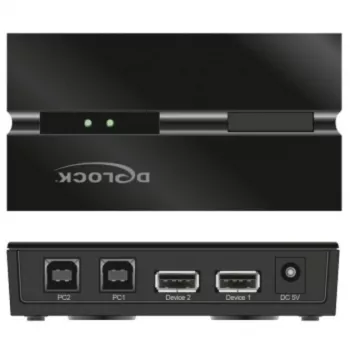 DeLOCK 11492 počítačový dátový prepínač USB Type-A na USB Type-B 0,48 Gbit/s