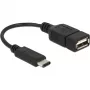 USB kábel DeLOCK 65579 USB 2.0 0,15 m USB C USB A čierny