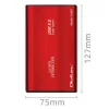 Puzdro na HDD/SSD QOLTEC 51860 pre 2,5-palcové SATA-III disky, USB Type-A, 5 Gbit/s, hliník, červená